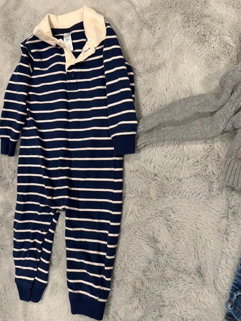 OshKosh B'gosh Medium Blue Denim Overalls with Pocket
